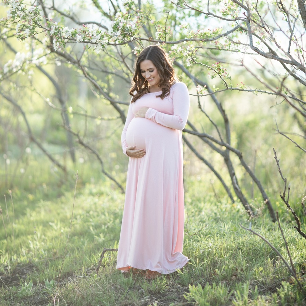 Pink Blush Maternity Dress
